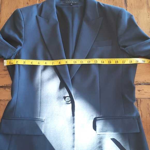 LIKE NEW NAVY THEORY BLAZER SIZE 10 - Picture 6 of 10